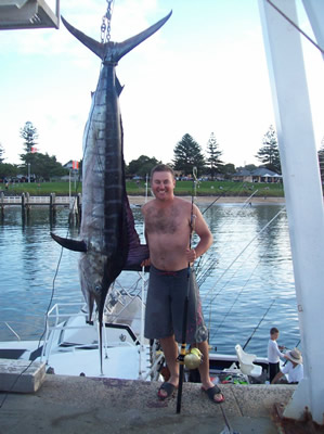 ANGLER: Mark Bannerman SPECIES: Striped Marlin WEIGHT: 89.9 Kg