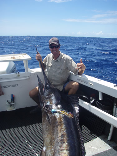 ANGLER: Grant Zareba  SPECIES: Blue Marlin WEIGHT: 161 Kg LURE: J.B. Chopper
