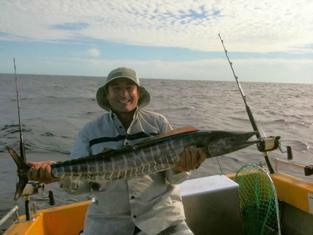 ANGLER: John Klapsis  SPECIES: Wahoo  WEIGHT:  LURE: JB Lures, Little Rocket