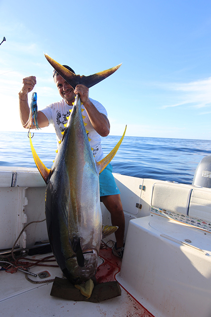 ANGLER: Albert Haddad  SPECIES: Yellowfin Tuna
 WEIGHT: 70kg LURE: JB Lures, 10" Dingo. 