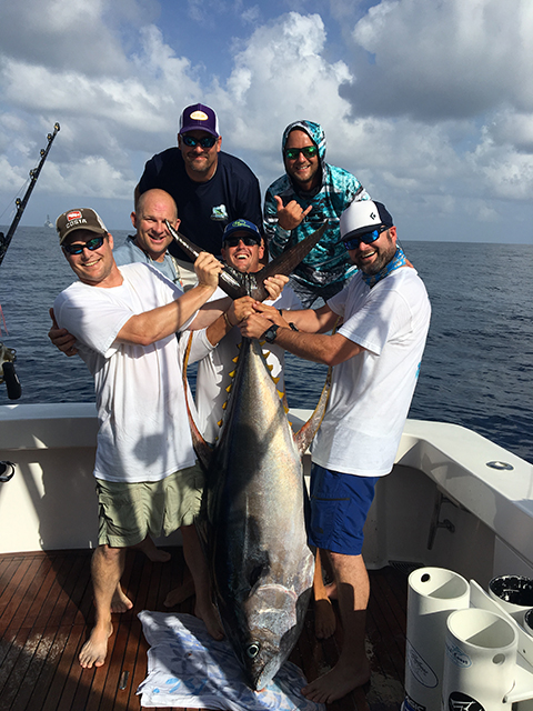 ANGLER: Scott Whitehead SPECIES: Yellowfin tuna
WEIGHT: 70kg LURE: JB Lures 14" Chopper.