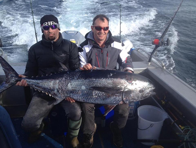 ANGLER: Dave Cooke  SPECIES: Butterfly Mackerel WEIGHT: 56kg LURE: JB Lures Chook.