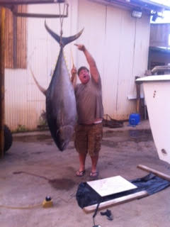 ANGLER: Boolie Whitmire SPECIES: Ahi (Yellowfin Tuna)  WEIGHT: 125kg LURE: 10" JB Lures Taipan.